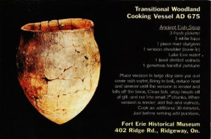 A old postcard from the Fort Erie Historical Museum showing the recipe. 